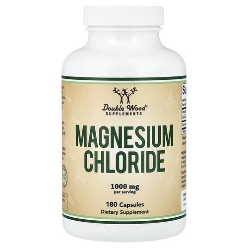 Double Wood Supplements Double Wood Supplements マグネシウムクロライド 180カプセル(1カプセルあたり500mg) パッケージ画像