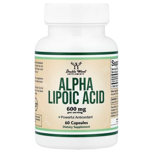 Double Wood Supplements Double Wood Supplements アルファリポ酸 60カプセル(1カプセルあたり300mg) パッケージ画像