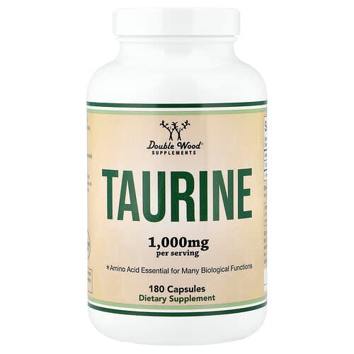 Double Wood Supplements Double Wood Supplements, タウリン、カプセル180粒(1カプセルあたり500mg) パッケージ画像