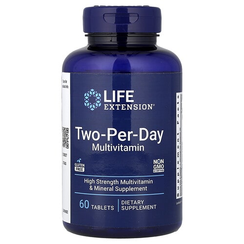 Life Extension Life Extension Two-Per-Day マルチビタミン タブレット60粒 パッケージ画像