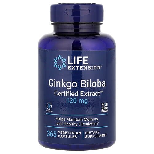 Life Extension Life Extension イチョウ葉エキス 120mg ベジタリアンカプセル365粒 パッケージ画像