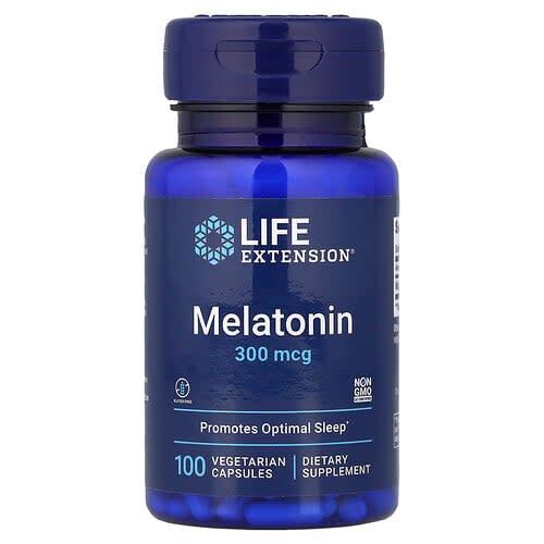 Life Extension Life Extension メラトニン 300mcg ベジタリアンカプセル100粒 パッケージ画像