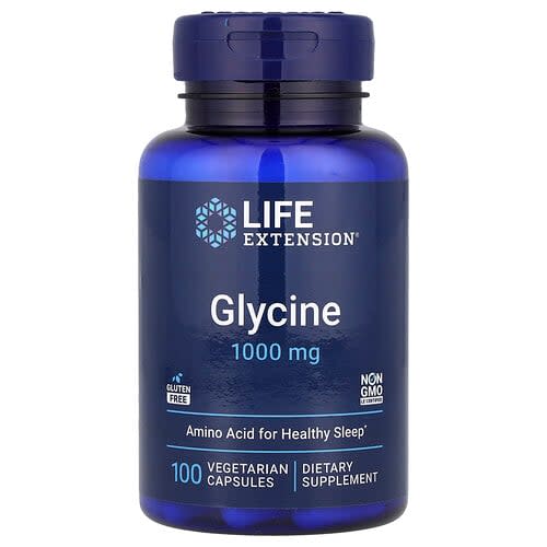 Life Extension Life Extension グリシン 1,000mg ベジタリアンカプセル100粒 パッケージ画像