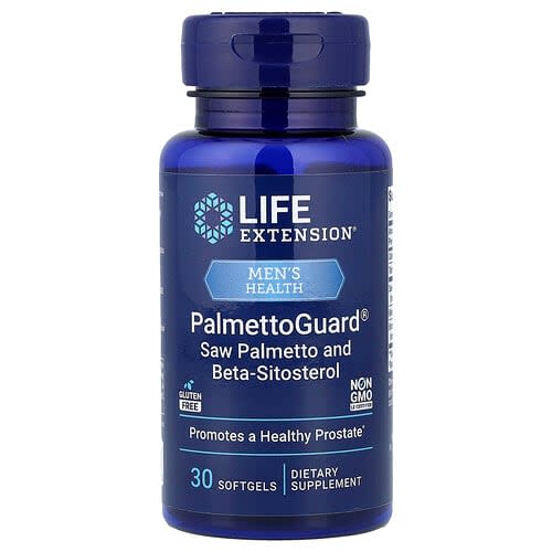 Life Extension Life Extension メンズヘルス PalmettoGuard® ソウパルメットとベータシトステロール ソフトジェル30粒 パッケージ画像