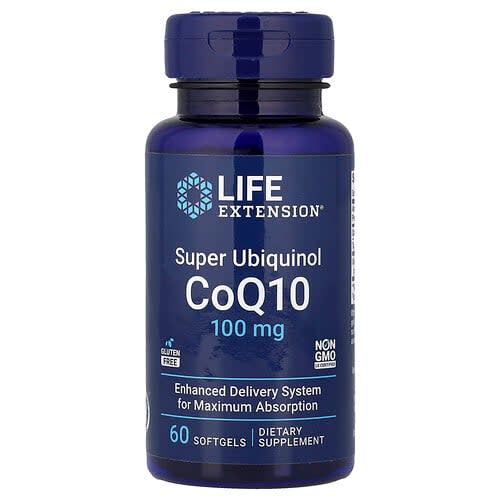 Life Extension Life Extension スーパー ユビキノール CoQ10 100mg ソフトジェル60粒 パッケージ画像