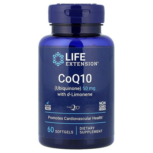 Life Extension Life Extension CoQ10 with d-Limonene ソフトジェル60粒 パッケージ画像
