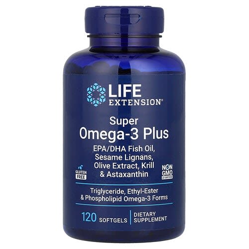 Life Extension Life Extension スーパーオメガ3プラス ソフトジェル120粒 パッケージ画像