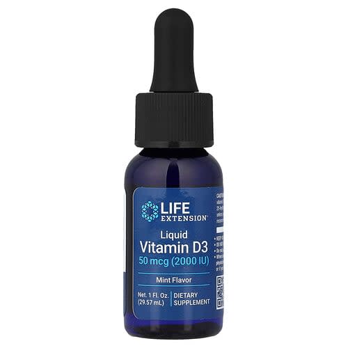 Life Extension Life Extension リキッドビタミンD3 ミント風味 1fl oz (29.57ml) パッケージ画像