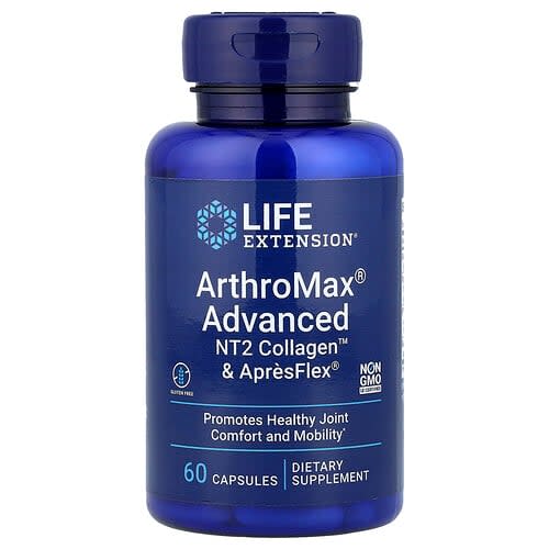 Life Extension Life Extension アルソマックス® アドバンスド NT2 コラーゲン™ & アプレフレックス® 60粒 パッケージ画像
