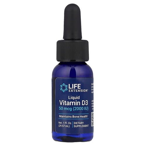 Life Extension Life Extension リキッドビタミンD3 50mcg (2,000 IU) 29.57ml パッケージ画像
