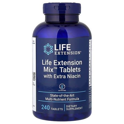 Life Extension Life Extension Mix™ タブレット エクストラナイアシン配合 240粒 パッケージ画像