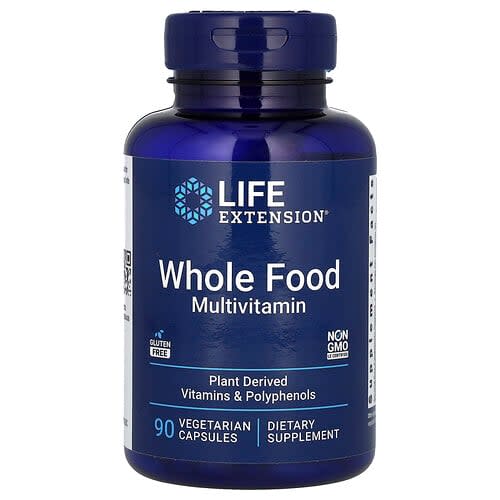 Life Extension Life Extension ホールフード マルチビタミン ベジタリアンカプセル90粒 パッケージ画像