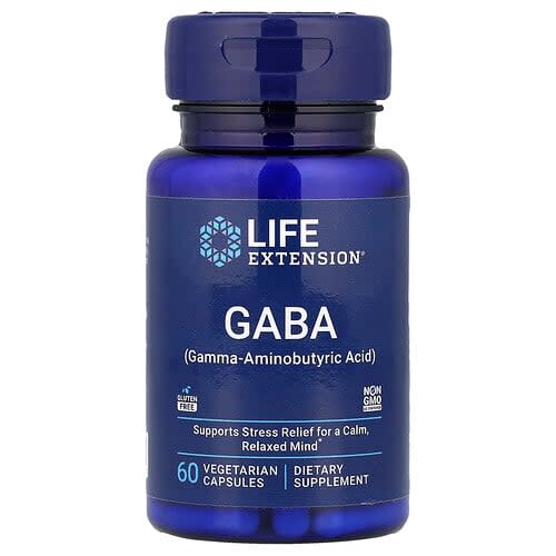 Life Extension Life Extension GABA ベジタリアンカプセル60粒 パッケージ画像