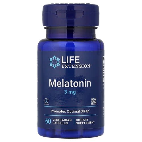 Life Extension Life Extension メラトニン 3mg ベジタリアンカプセル60粒 パッケージ画像