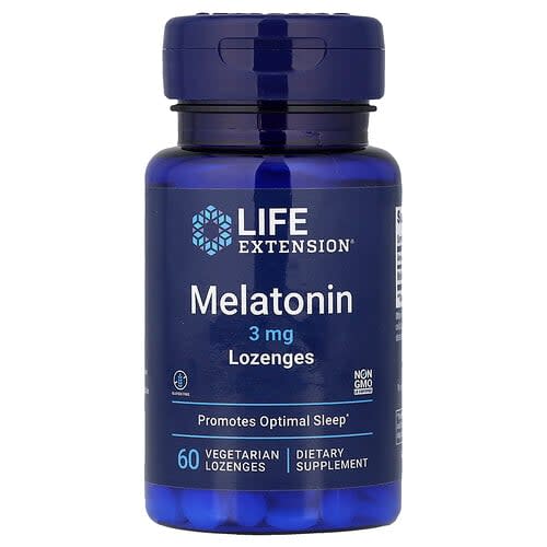 Life Extension Life Extension メラトニン 3mg ベジタリアンロゼンジ60粒 パッケージ画像