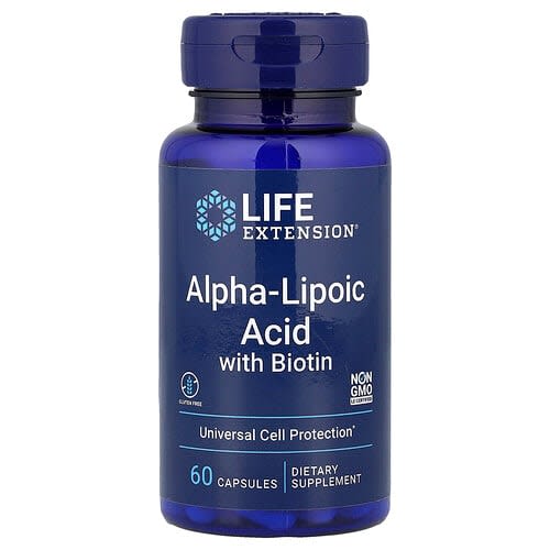 Life Extension Life Extension アルファリポ酸 ビオチン配合 60カプセル パッケージ画像