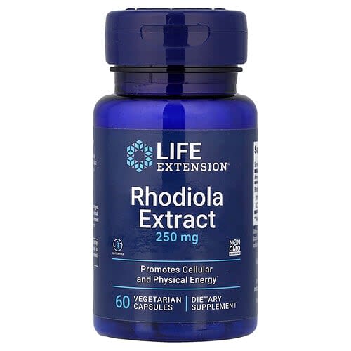 Life Extension Life Extension ロディオラエキス 250mg ベジタリアンカプセル60粒 パッケージ画像