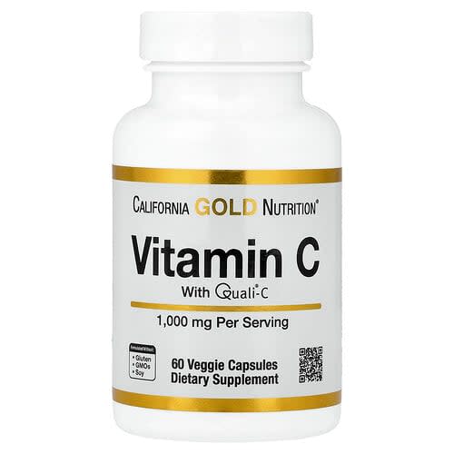 California Gold California Gold Nutrition ビタミンC Quali®-C 1,000mg ベジカプセル60粒 パッケージ画像