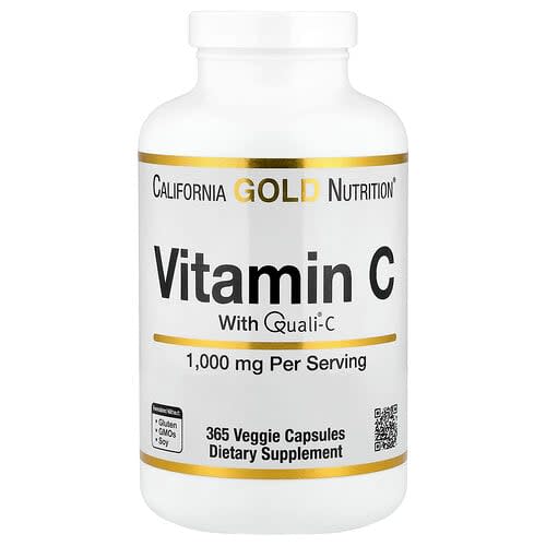 California Gold California Gold Nutrition ビタミンC Quali®-C 1,000mg ベジカプセル365粒 パッケージ画像