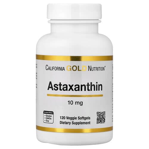 California Gold California Gold Nutrition アスタキサンチン 10mg ベジソフトジェル120粒 パッケージ画像
