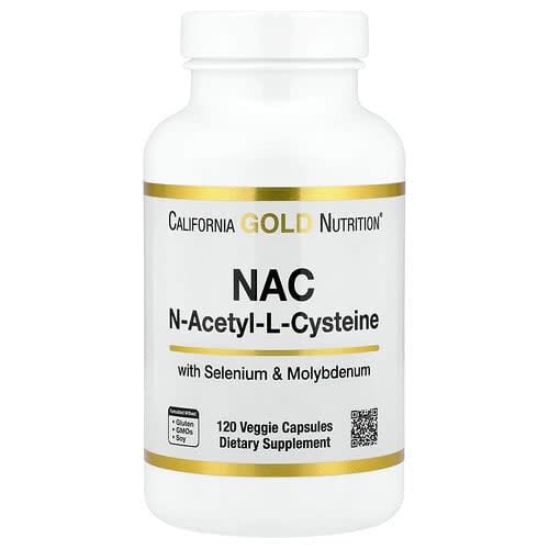 California Gold California Gold Nutrition N-アセチル-L-システイン モリブデンとセレン配合 ベジカプセル120粒 パッケージ画像