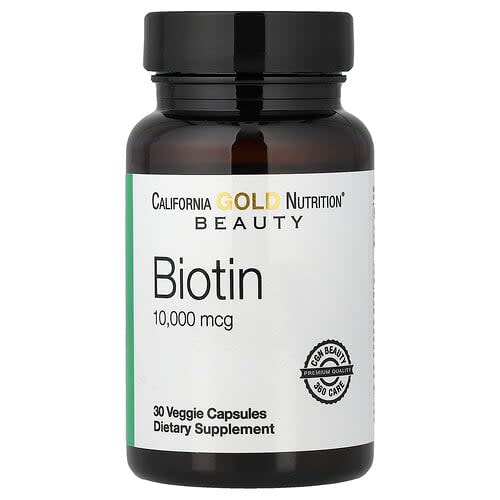 California Gold California Gold Nutrition ビオチン 10,000mcg ベジカプセル30粒 パッケージ画像