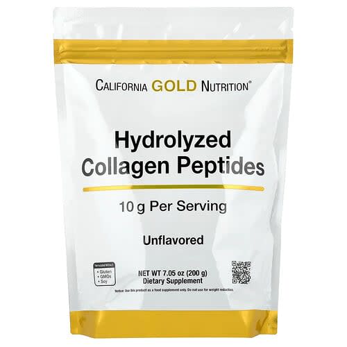 California Gold California Gold Nutrition ハイドロライズド コラーゲン ペプチド タイプI&III 無味 200g パッケージ画像