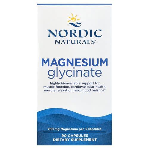 Nordic Naturals Nordic Naturals マグネシウム グリシネート 90粒(1粒あたり83mg) パッケージ画像