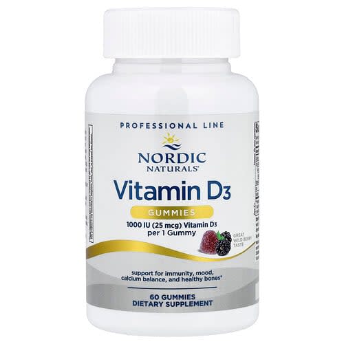 Nordic Naturals Nordic Naturals ビタミンD3 グミ ワイルドベリー味 60粒 パッケージ画像