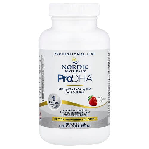 Nordic Naturals Nordic Naturals ProDHA™ ストロベリー ソフトジェル120粒 パッケージ画像