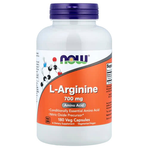 NOW Foods NOW Foods L-アルギニン 700mg ベジカプセル180粒 パッケージ画像