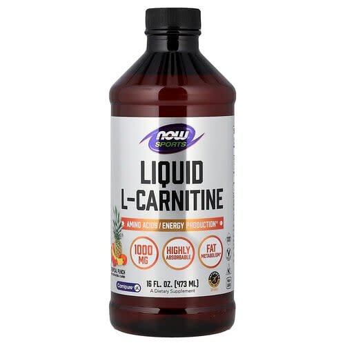 NOW Foods NOW Foods スポーツ L-カルニチン リキッド トロピカルパンチ 473ml パッケージ画像