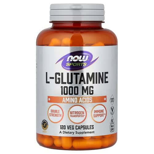 NOW Foods NOW Foods スポーツ L-グルタミン 1,000mg ベジカプセル120粒 パッケージ画像