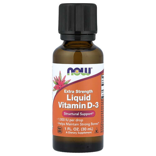 NOW Foods NOW Foods リキッドビタミンD-3 1,000 IU 30ml パッケージ画像