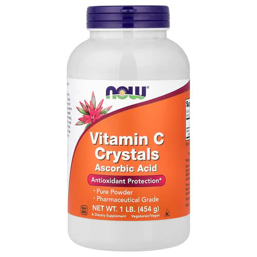 NOW Foods NOW Foods ビタミンC クリスタル、1 lb (454 g) パッケージ画像