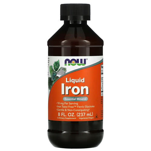 NOW Foods NOW Foods リキッドアイロン 18mg 237ml パッケージ画像
