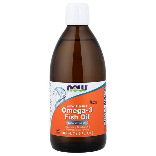 NOW Foods NOW Foods オメガ3 フィッシュオイル レモン味 500ml パッケージ画像
