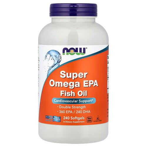 NOW Foods NOW Foods スーパーオメガ EPA フィッシュオイル ソフトジェル240粒(1粒あたり1,000mg) パッケージ画像