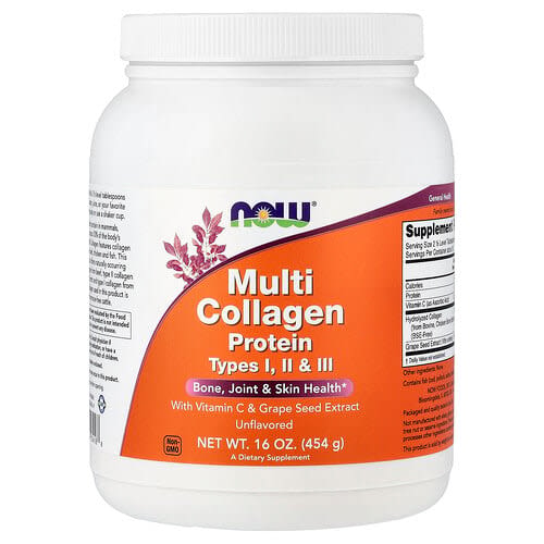 NOW Foods NOW Foods マルチコラーゲンプロテイン 無味 454g パッケージ画像