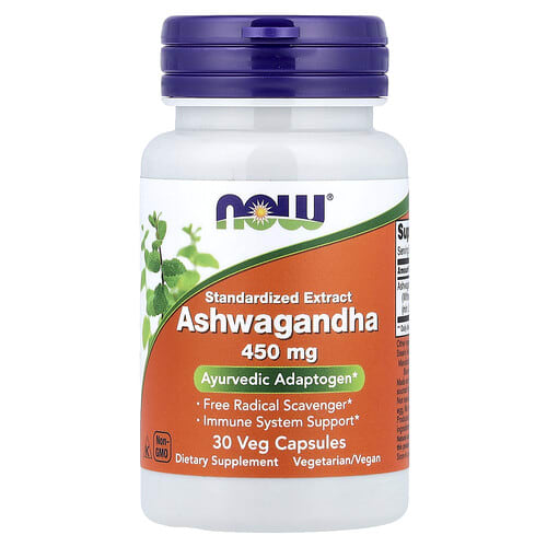 NOW Foods NOW Foods アシュワガンダ 450mg ベジカプセル30粒 パッケージ画像
