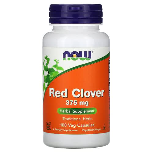 NOW Foods NOW Foods レッドクローバー 375mg ベジカプセル100粒 パッケージ画像