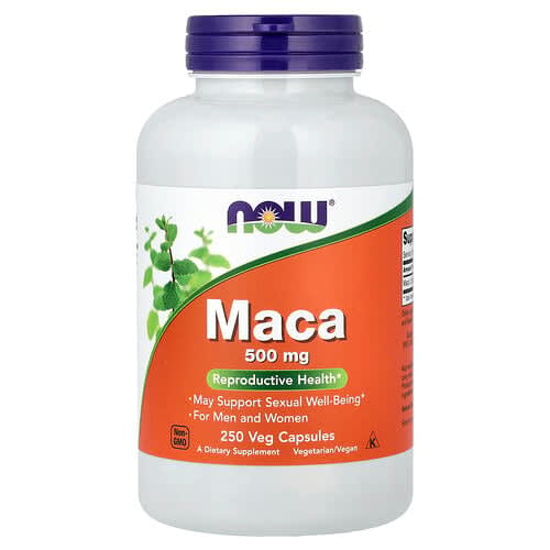 NOW Foods NOW Foods マカ 500mg ベジカプセル250粒 パッケージ画像