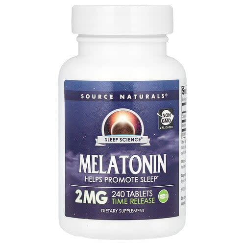 Source Naturals Source Naturals メラトニン タイムリリース 2mg 240タブレット パッケージ画像