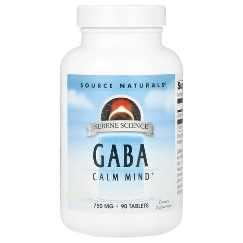 Source Naturals Source Naturals Serene Science® GABA 750mg タブレット90粒 パッケージ画像