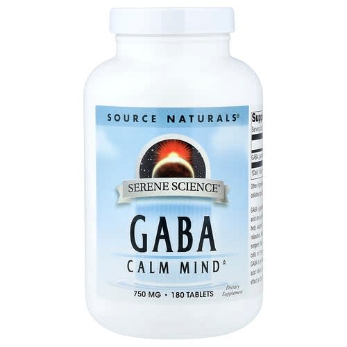 Source Naturals Source Naturals Serene Science® GABA 750mg タブレット180粒 パッケージ画像