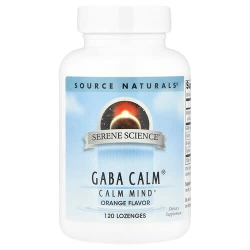 Source Naturals Source Naturals, Serene Science® GABA Calm®, オレンジ, ロゼンジ120粒 パッケージ画像