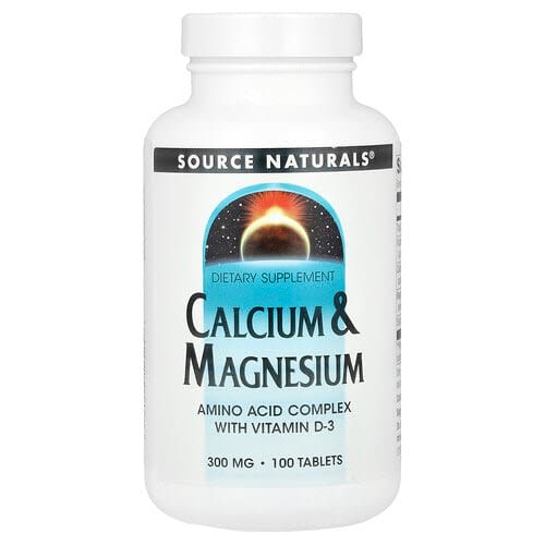Source Naturals Source Naturals カルシウム&マグネシウム 100タブレット パッケージ画像