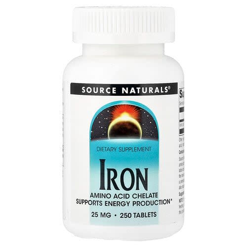 Source Naturals Source Naturals アイアン 25mg 250タブレット パッケージ画像