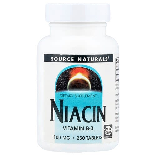 Source Naturals Source Naturals ナイアシン 100mg タブレット250粒 パッケージ画像