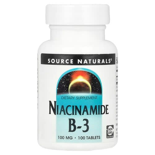 Source Naturals Source Naturals ナイアシンアミド B-3 100mg タブレット100粒 パッケージ画像